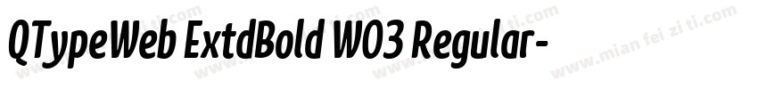 QTypeWeb ExtdBold W03 Regular字体转换